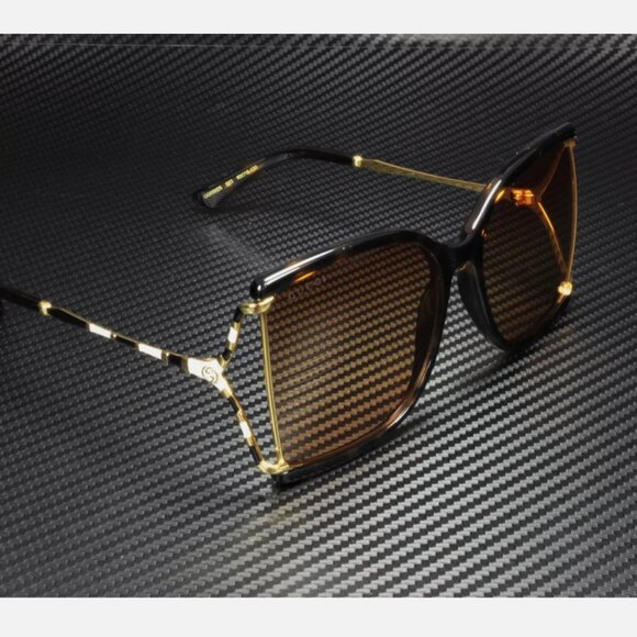 Gucci Orange 60mm Womens Sunglasses - Picture 3 of 5